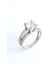Zirkon Taş Detaylı 925ayar Gümüş Tek Taş Yüzük 2