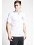 Beyaz Erkek Kısa Kollu Polo Yaka T-Shirt 23B-1115 2