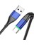 USB C Tipi Kablo Şarj Cihazı 3A Qc3.0 Hızlı Şarj Mikro USB Telefon Ücreti - Mavi (Yurt Dışından) 1