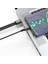 3'ü 1 Arada 2A Şarj Kablosu Konnektörü Çift Type/micro USB Standartbağlantı Noktası Adaptörü - Siyah (Yurt Dışından) 2