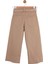 Kız Çocuk Kemerli Bol Paça Pantolon 54707 Taş Rengi 5