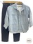 Mojo Unisex Çocuk Full Likralı Renkli Denim Pantolon 2321 Siyah 4