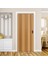 130 x 215 Meşe Renk Camsız Pvc Akordiyon Kapı - Frnakmodel-1-24 1