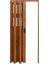 87 x 215 Ceviz Renk Camlı Pvc Akordiyon Kapı - Frnakmodel-1-45 3