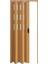 130 x 215 Meşe Renk Camlı Pvc Akordiyon Kapı - Frnakmodel-1-94 3