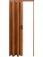 102 x 230 Ceviz Renk Camsız Pvc Akordiyon Kapı - Frnakmodel-1-120 3