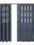 170 x 215 Antrasit Renk Camlı Çift Açılım Pvc Akordiyon Kapı - Frnakmodel-1-152 3