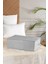 Büyük Boy Baza Altı Gri Benekli Hurç 62 x 46 x 22 cm 2