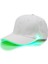 LED Işıklı Beyzbol Şapkası Erkek Dış Mekan Floresan Sunhat Stil: Şarj Edilebilir Renk: Beyaz Şapka Yeşil Işık (Yurt Dışından) 1