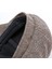 14128 Stripe Snap Tasarım Beret Sonbahar ve Kış Retro Vahşi Sekizgen Şapka Boyut: 58CM Siyah Kahve (Yurt Dışından) 3