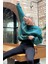 Yeşil Bisiklet Yaka Basic Sweatshirt MG1559 1