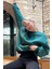 Yeşil Bisiklet Yaka Basic Sweatshirt MG1559 2