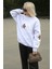 Karmelanj Bisiklet Yaka Baskılı Sweatshirt MG1572 1