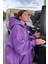 Mor Kapüşonlu Oversize Şardonlu Sweatshirt MG1566 1