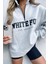 Karmelanj Fermuar Detaylı Baskılı Sweatshirt MG1246 5