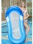 Şişme Güneşlik Su Yüzer Yatak Pvc Çıkarılabilir Tente Ile Katlanabilir Recliner Boyutu: 160 x 90 cm Mavi (Yurt Dışından) 3