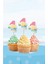 Summer Yaz Temalı 4 Yaşında Cupcake Süsü '10LU 1