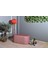 Velluto Lungo Lounge Gül Kurusu Puf - 90cm Oval Dekoratif Puf Koltuk 4