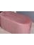 Velluto Lungo Lounge Gül Kurusu Puf - 90cm Oval Dekoratif Puf Koltuk 5