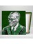 Mustafa Kemal Atatürk Imzası Yeşil ve Beyaz Kanvas Tablo 2