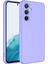 Samsung Galaxy A34 ile Uyumlu Kapak Içi Kadife Kamera Korumalı Lansman Silikon Kılıf - Lila 1