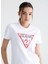 Bisiklet Yaka Beyaz Kadın T-Shirt W2BI69K8FQ1G011 1