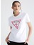 Bisiklet Yaka Beyaz Kadın T-Shirt W2BI69K8FQ1G011 3