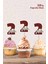 Safari Hayvanları Pastel 2 Yaşında Cupcake Süsü *10'lu Kalın Kağıt 1