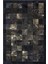 Siyah Renk Altın Varaklı Dana Derisi Patchwork Halı 80 x 150 cm 1