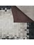 Siyah & Krem Dana Derisi Patchwork Halı 80 x 150 cm 3