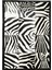 Zebra Desenli Dana Derisi Patchwork Halı 120 x 180 cm 1