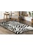 Zebra Desenli Dana Derisi Patchwork Halı 120 x 180 cm 2