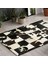 Siyah Dana Derisi Patchwork Halı 170 x 240 cm 2
