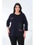 Baskılı Büyük Beden Kadın Bluz 1
