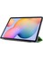 Samsung Galaxy Tab S8 / Tab Için Ipek Doku Pu Kılıf S8 / Tab S7 Green (Yurt Dışından) 3