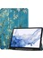 Three-Folding Tpu Tablet Case For Samsung Galaxy Tab S8 Kayısı Çiçeği (Yurt Dışından) 1