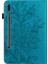 Samsung Galaxy Tab S8 Için Dant Çiçek Pu Kılıfı Mavi (Yurt Dışından) 5