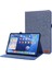 Xiaomi Pad 5/5 Pro Için Tpu + Kumaş Pu Deri Kılıf Dark Blue (Yurt Dışından) 1