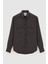Regular Fit Kahverengi Düz Gömlek 9HC02IR49327M 1