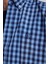 Slim Fit Mavi Kareli Ekoseli Gömlek 7HC02ORT09265 2