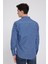 Slim Fit Mavi Kareli Ekoseli Gömlek 7HC02ORT09265 4
