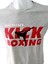 Kick Boks Özel Tasarım Baskılı Tişört (Gri) 2