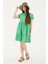 Kısa Kollu Elbise Yeşil 6