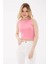 Kolsuz Crop Bluz Pembe / Pink 1