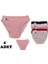 4' Lü Paket 0522 Gaye Dantelli Çiçek Desenli Bayan Bikini Külot 1
