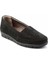 Siyah Nubuk Leather Kadın Loafer Ayakkabı K01269254801 3