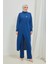 Tesettür Tunik Pantolon Takım BRC8075 Indigo 3