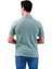 Çağla Yeşili Üzeri Beyaz Puantiyeli Polo Yaka Kısakol Pamuk Slim Fit Tişört 4