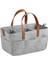 Keçe Kumaş Bebek Bezi Çantası Hafif Bebek Ürünleri Organizatör Bölme Açık Gri (Yurt Dışından) 1