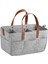 Keçe Kumaş Bebek Bezi Çantası Hafif Bebek Ürünleri Organizatör Bölme Açık Gri (Yurt Dışından) 2